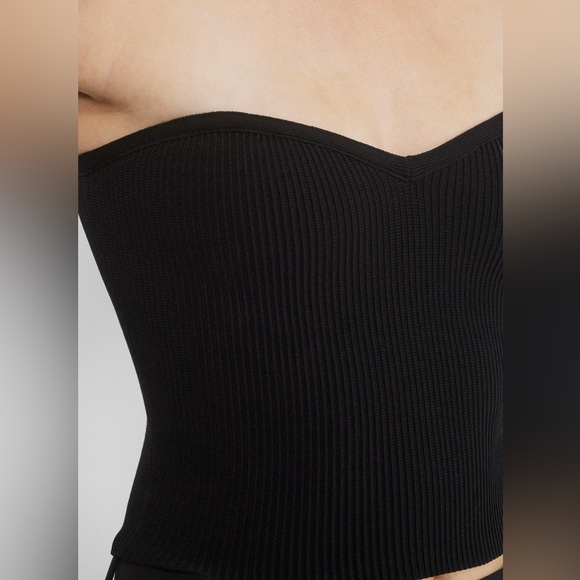 Babaton Strapless Sweetheart Ribbed Tube Top - Army Green - Picture 5 of 12